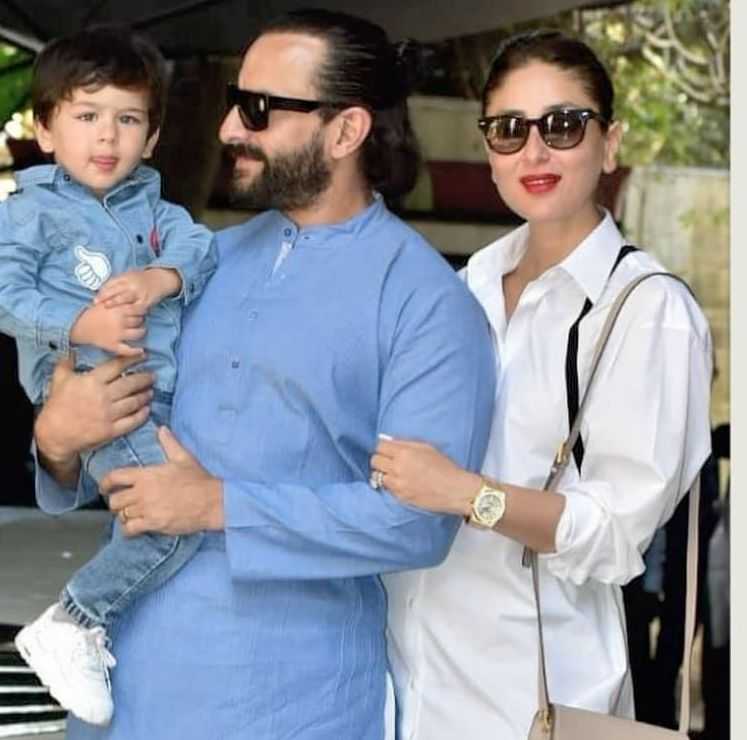 Saif Ali Khan, Kareena Kapoor Khan with son Taimur